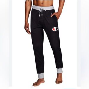 Champion Men’s Logo Rib Cuff Pajama Sleep Pants. Size XL